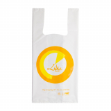 sacola plástica branca personalizada Jabaquara