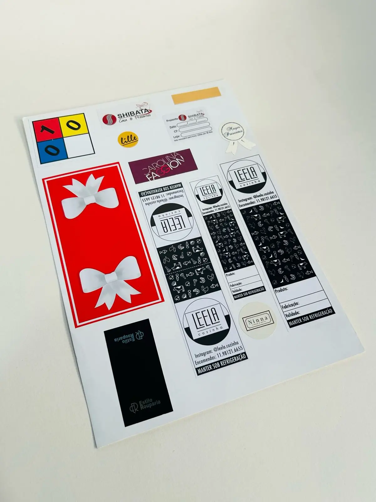 Etiquetas personalizadas